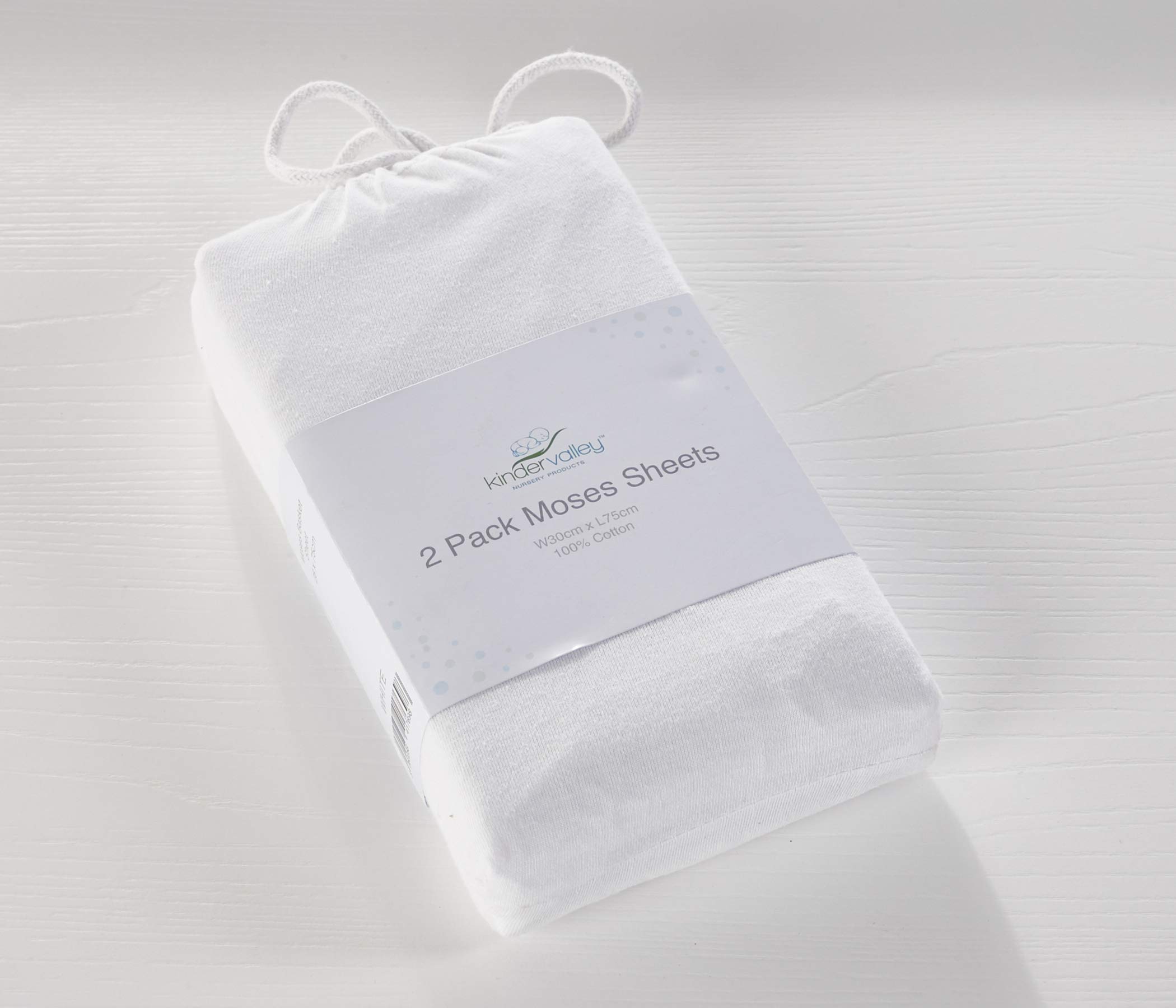 Kinder Valley Moses Sheets White 2pk - White