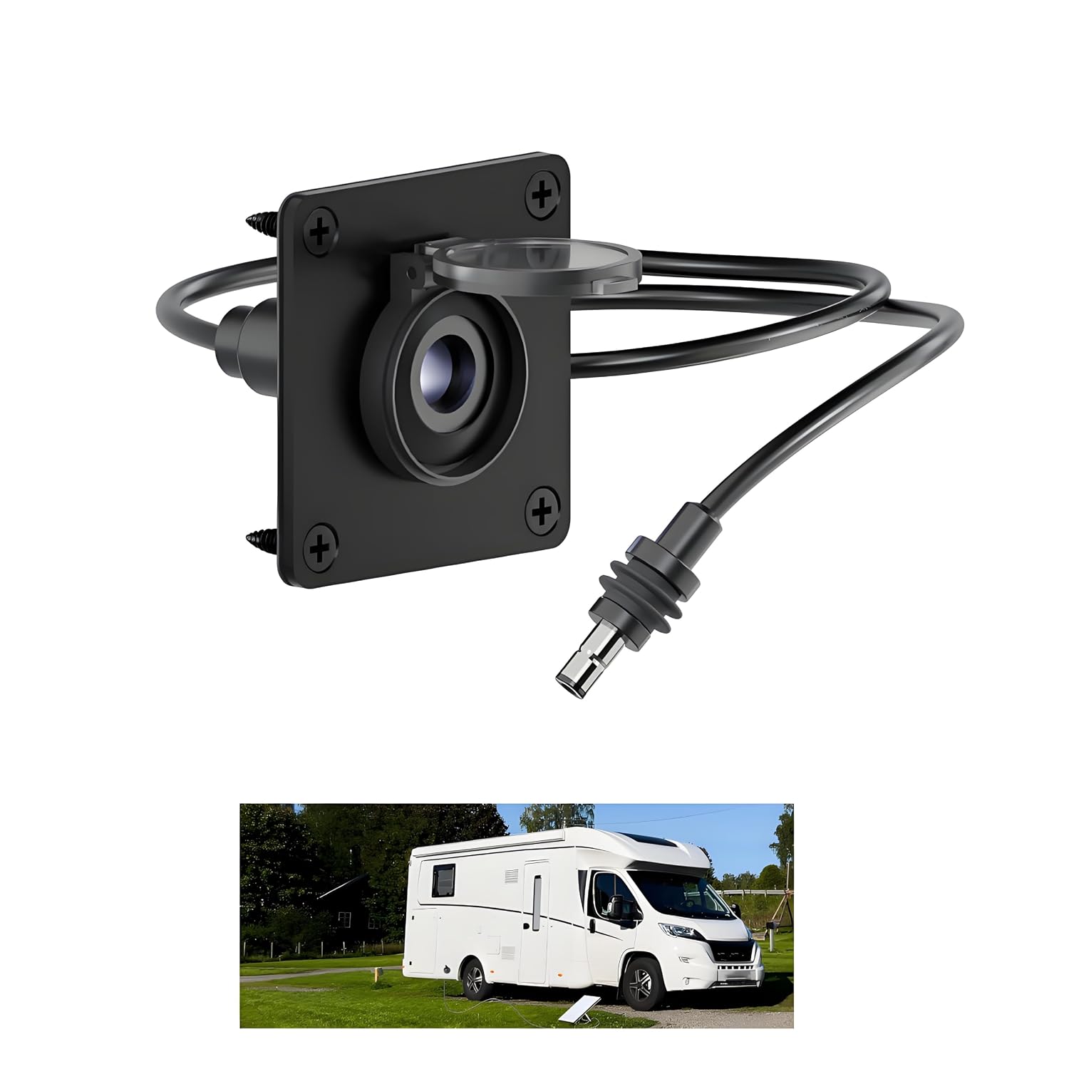 rv smart Plug,starlink rv Cable Pass Through,Through-wall Sockets,3RD GEN, Gen 3 & Gen 4,RJ45 CAT6 Ethernet F/F Connector,Waterproof,Ideal for RVs, Campers, Boats & Trailers,Mini