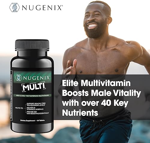 Miniatura 3 de Nugenix Multivitamina para Hombres, Multivitaminas y Apoyo a la Testosterona - 19 Vitaminas y Minerales, Apoya la Testosterona Libre, Equilibra el