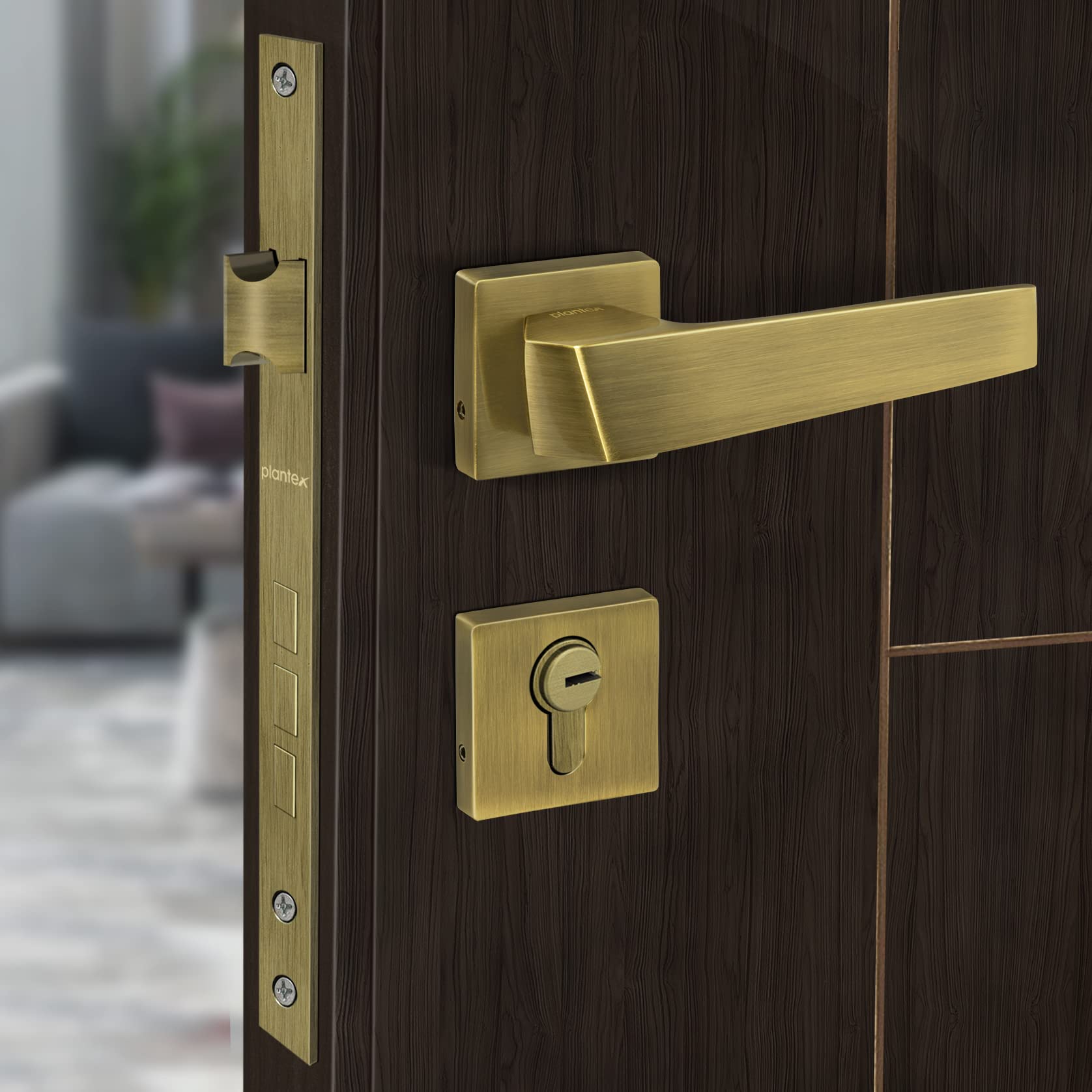 Plantex Fully Brass Door Lock with 3 Years of Warranty/Main Door Lock for Home/Mortise Lock for Door - Main Door Lock Set(Sumer-3015,Brass Antique) (B0BL7N28JB) Amazon Price History, Amazon Price Tracker