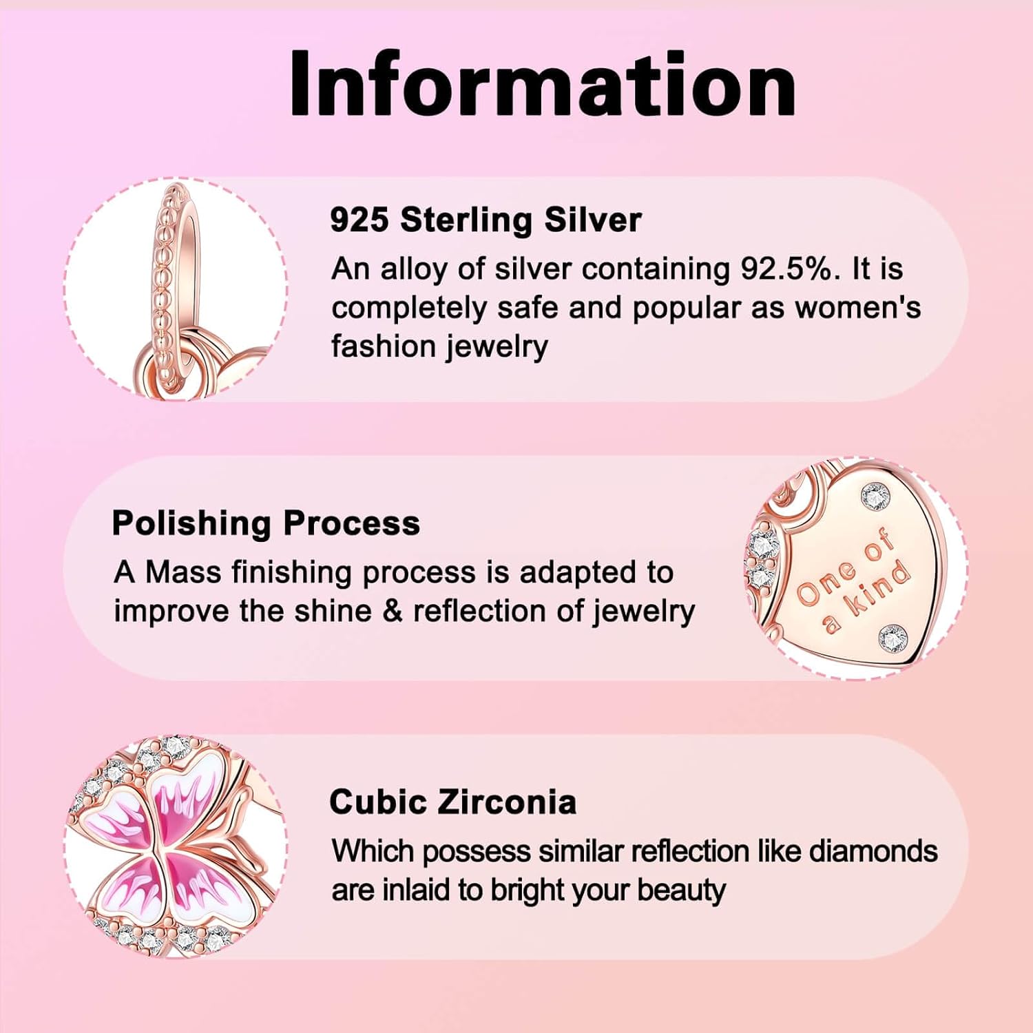 Sun Star Moon Elephant Sunflower Charm for Bracelet Necklace 925 Sterling Silver Charms Happy Birthday Charms for Women Jewelry Gift - Image 5