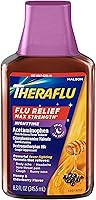 Vista 1 de Theraflu Max Strength Nighttime Flu Medicine for Flu Symptom Relief with Acetaminophen, Dextromethorphan HBr and Chlorpheniramine Maleate, Honey and