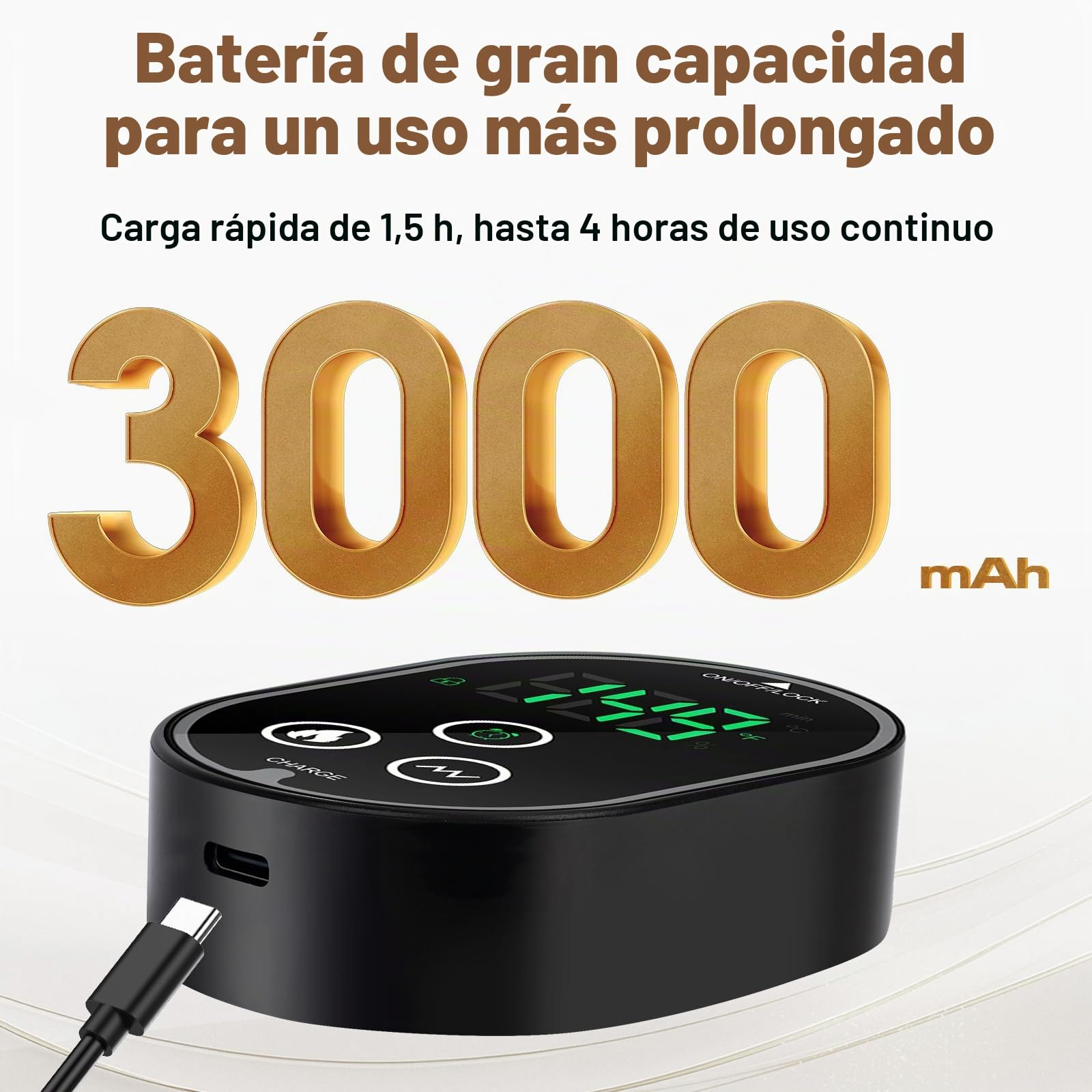 2PCS Masajeador Eléctrico de Tobillo y Pies, Inalámbrico con Calor Ajustable 4 Niveles y 3 Modos de Vibración, Temporizador Relajante para Empeine, Talón y Tobillo