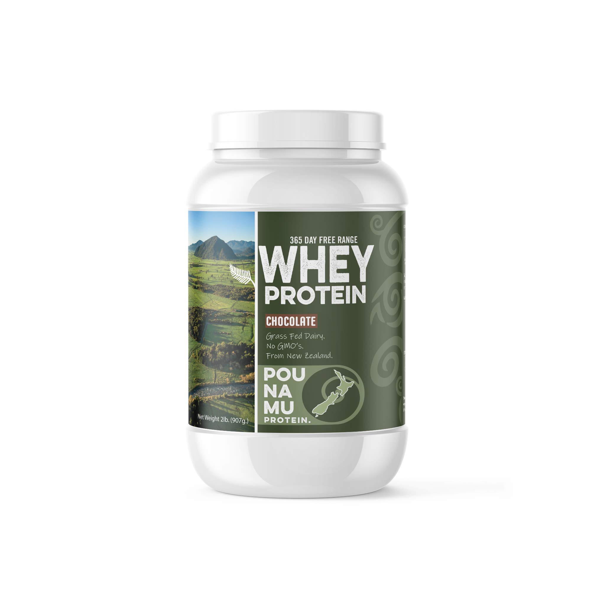 Buy Pounamu Chocolate Whey Protein Concentrate Powder, 20g Protein, 2g