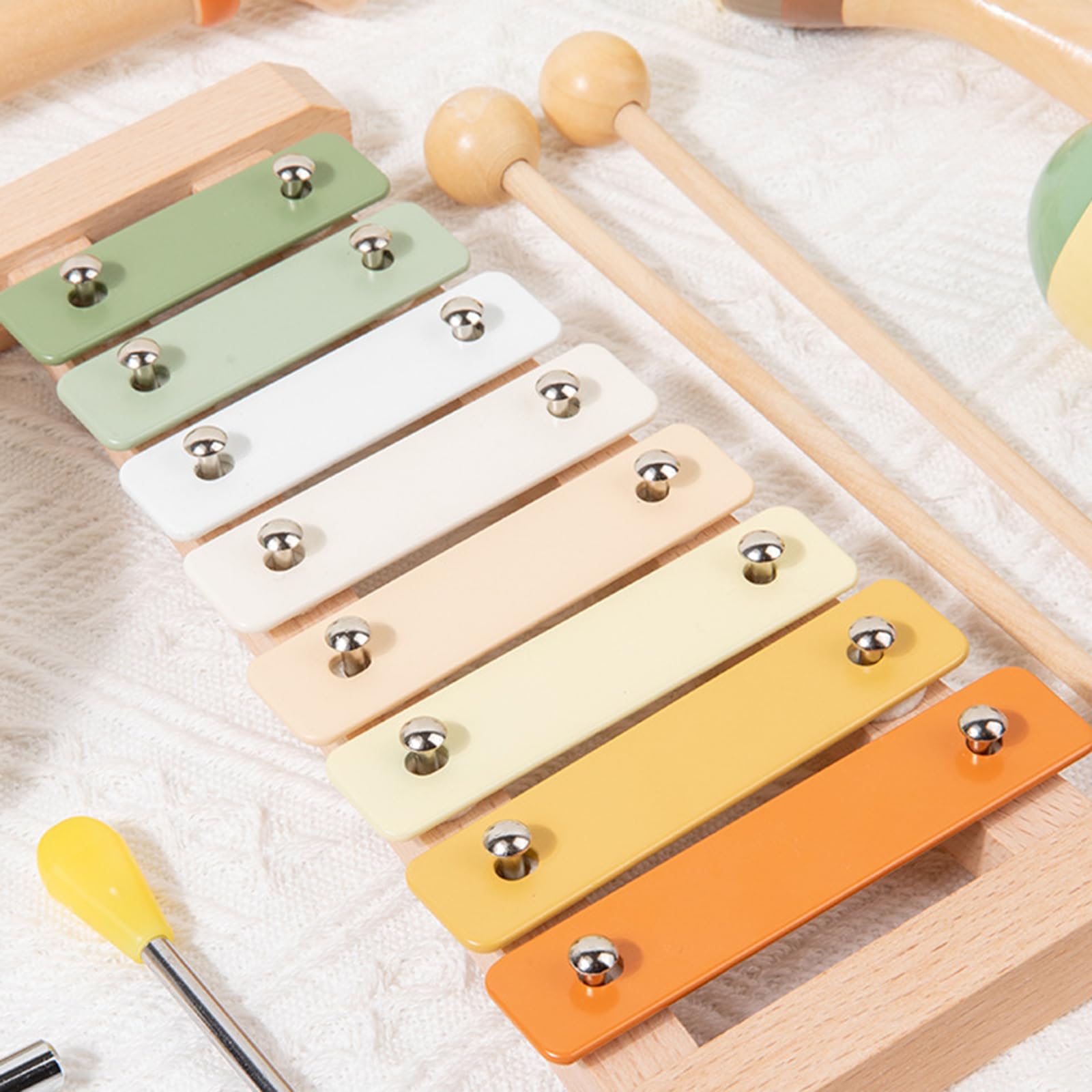 Musikinstrumente Spielzeug Aufklärung Kleinkind Holz Schlaginstrumente für Kleinkind Musik Erkundung Tragbares Musikspielzeug