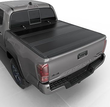 Tutel Low Profile Hard Shell Flip-Up Truck Bed Tonneau Cover|Fits 20162023 Toyota Tacoma 62" Bed 73.7" - TTLTMLPFU022
