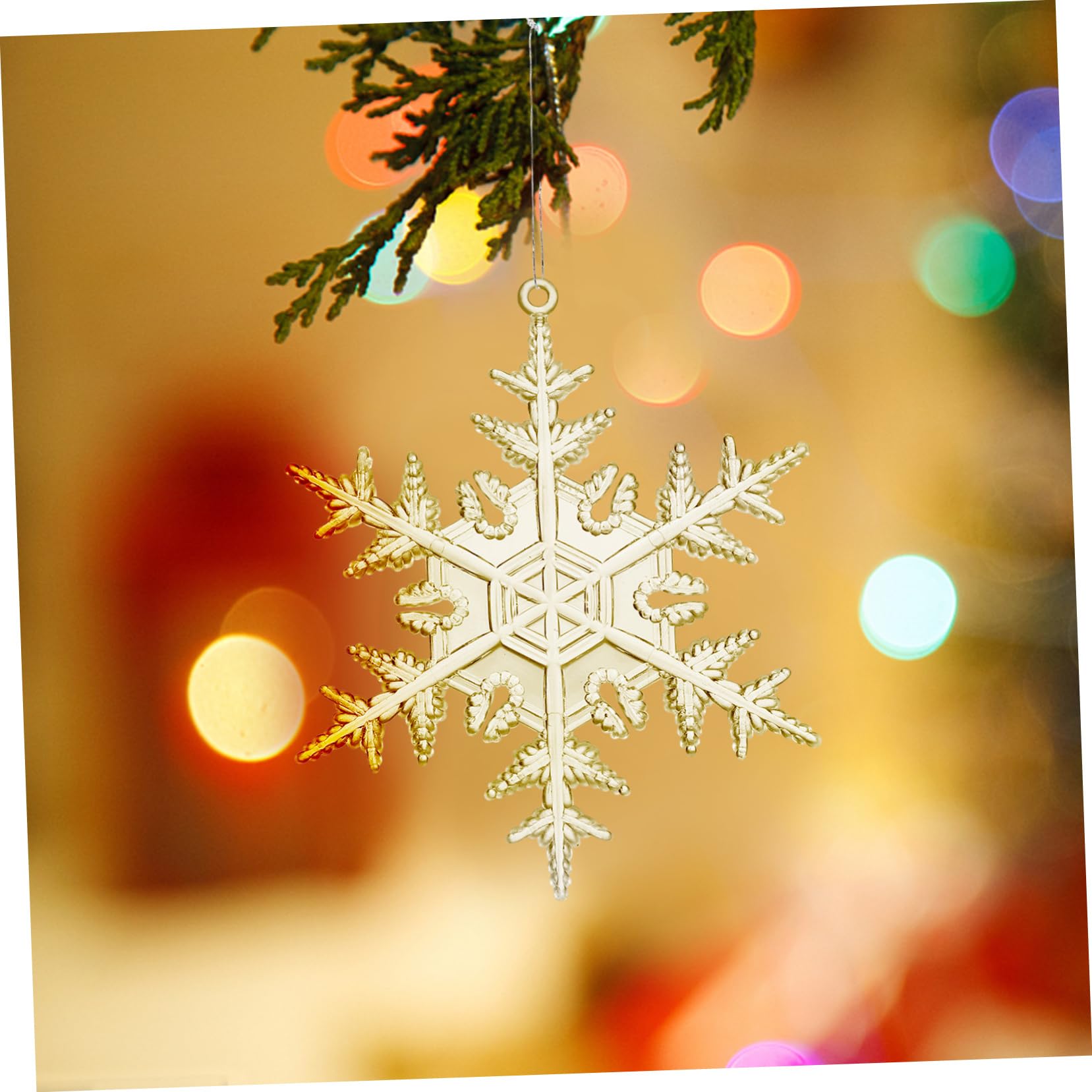 MAGICLULU 4 Sätze Transparenter Schneeflocken-anhänger Preiswerte Weihnachtsdeko Christbaum Anhänger Weihnachtsbäume Weihnachtsbaumschmuck Kugel Hängende Acryldekoration 18 Stück * 4