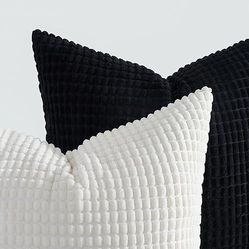 Miniatura 10 de Topfinel Fundas de cojín para sofá decoración de sala de estar, paquete de 4 fundas de cojín verdes de Navidad, fundas de cojín grandes, fundas de