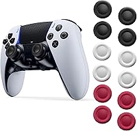 Vista 1 de NEWDERY Joystick Replacement Grip Caps for PS4/PS5 Controller, for PS5/PS4 Thumb Grips Caps, Anti-Stickiness, Anti-Slip, Anti-Scratch, Mixed