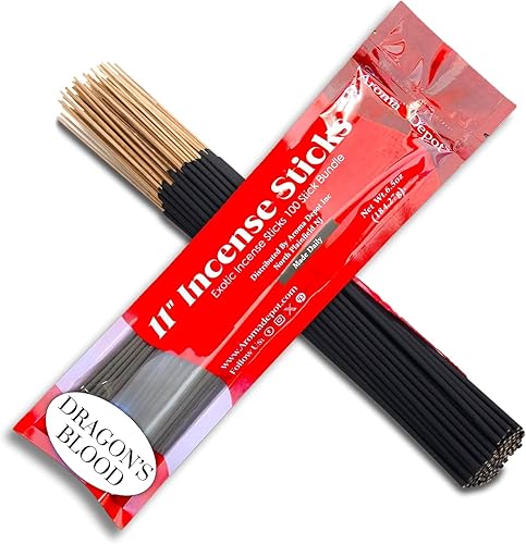 Miniatura 3 de Palitos de incienso exóticos tipo hierba de limón de 11 pulgadas. Aproximadamente 85 a 100 varillas por paquete, cada palo natural se quema durante