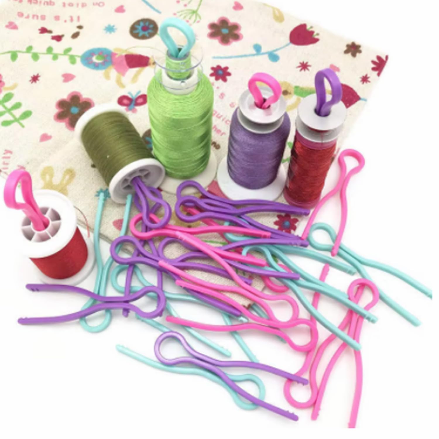 Lot de 100 bobines de fil HONEYSEW en plastique pour rangement de couture