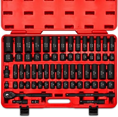 NEIKO 02448A 1/2-Inch Drive Master Impact Socket Set