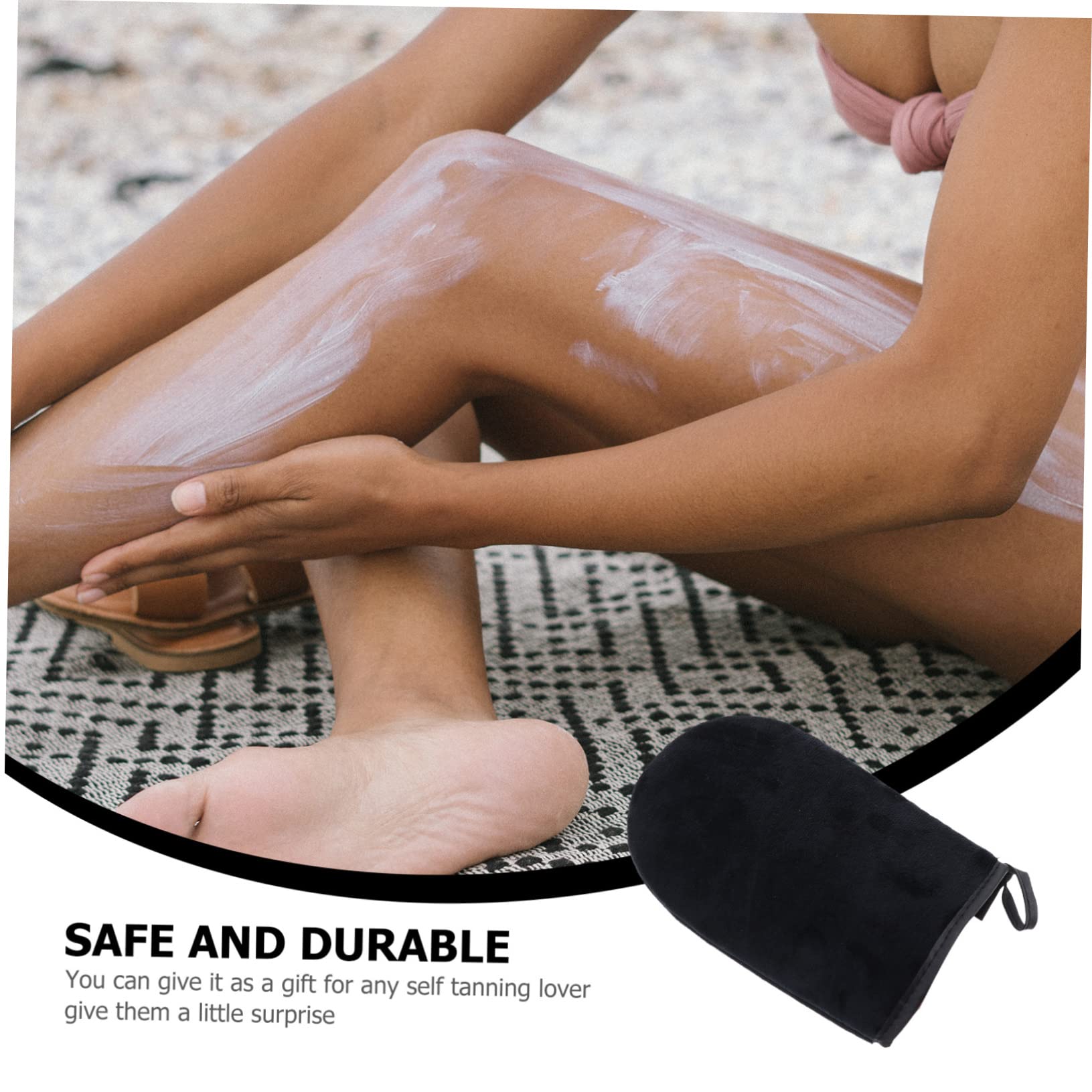 PLAFOPE Self Tanning Glove Set Tanning Applicator Mitts Exfoliating Gloves for t