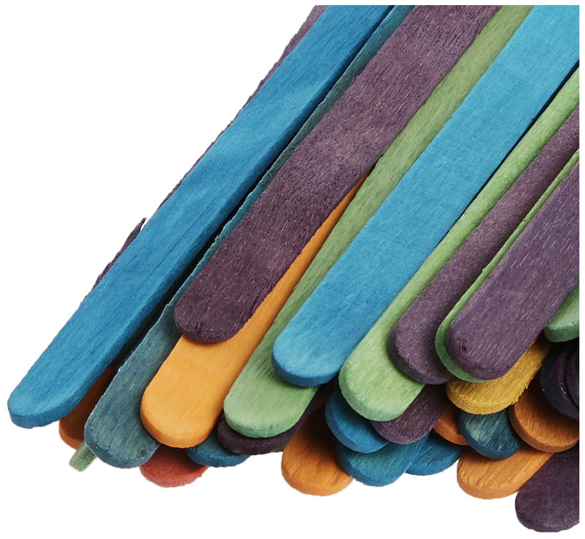 Eco Craft Stix - ECS 114st Colored- 500ct -ECS 114st 4.5" Colored Wooden Craft Sticks - Pack of 500ct image 4