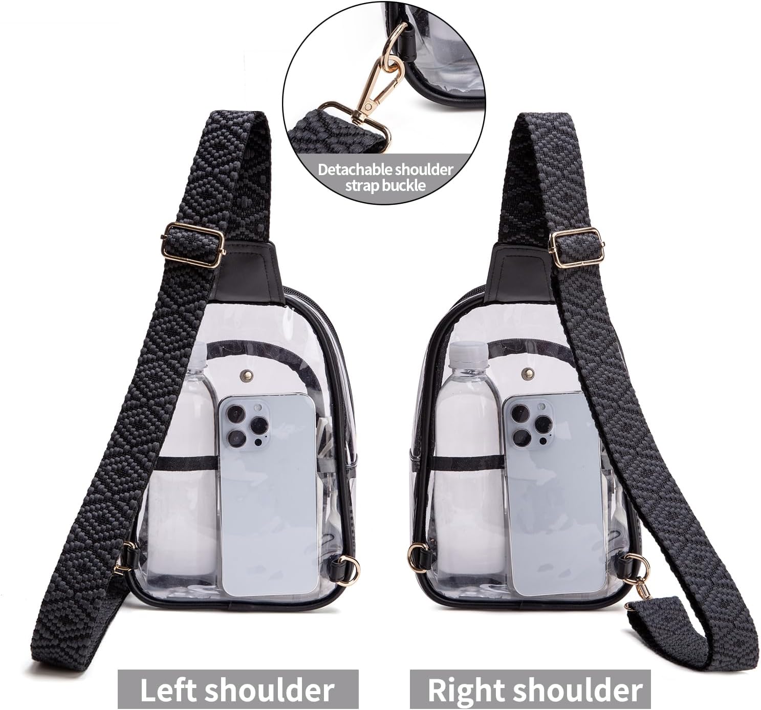 Clear Sling Bag for Stadium Events, Crossbody Bag for Women - Stadium Approved - Image 7