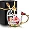 Women Glass Tea Coffee Pretty Cup Gift Set Cute Mug Teacher Appreciation Soul Bestie Co Worker Thank You Grandma Gigi Granny