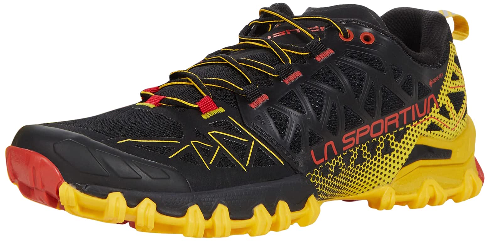 La Sportiva Men's Bushido II GTX Trail Running Shoes 43.5/44.5 EU Black/Yellow