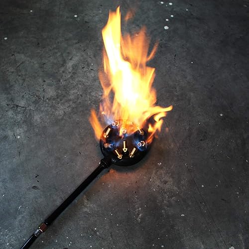 Miniatura 5 de 10 chorros de hierro fundido hecho en casa, sistema de control de llama de 41000 BTU con regulador de alta presión con manguera, horno de pizza de