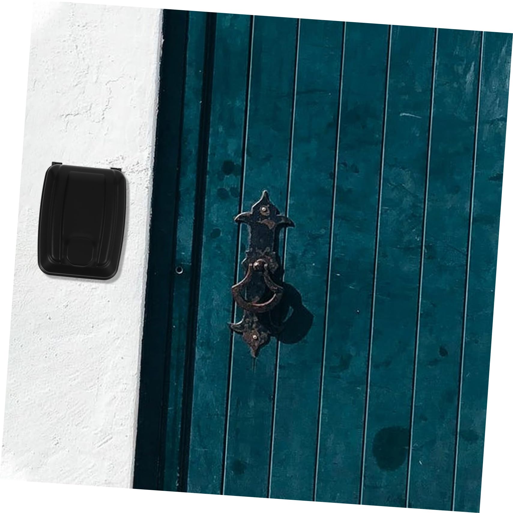 NUOBESTY Cassetta Chiavi da Parete con Codice, Box Sicurezza Nero | Lega di Zinco e Plastico, Design Elegante e Stile Slim, per Aule e Giardini
