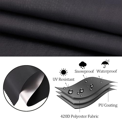 Miniatura 3 de Juego de 5 piezas de altura de barra para patio, fundas impermeables de 66 pulgadas de altura de barra cuadrada para patio de altura alta para mesa