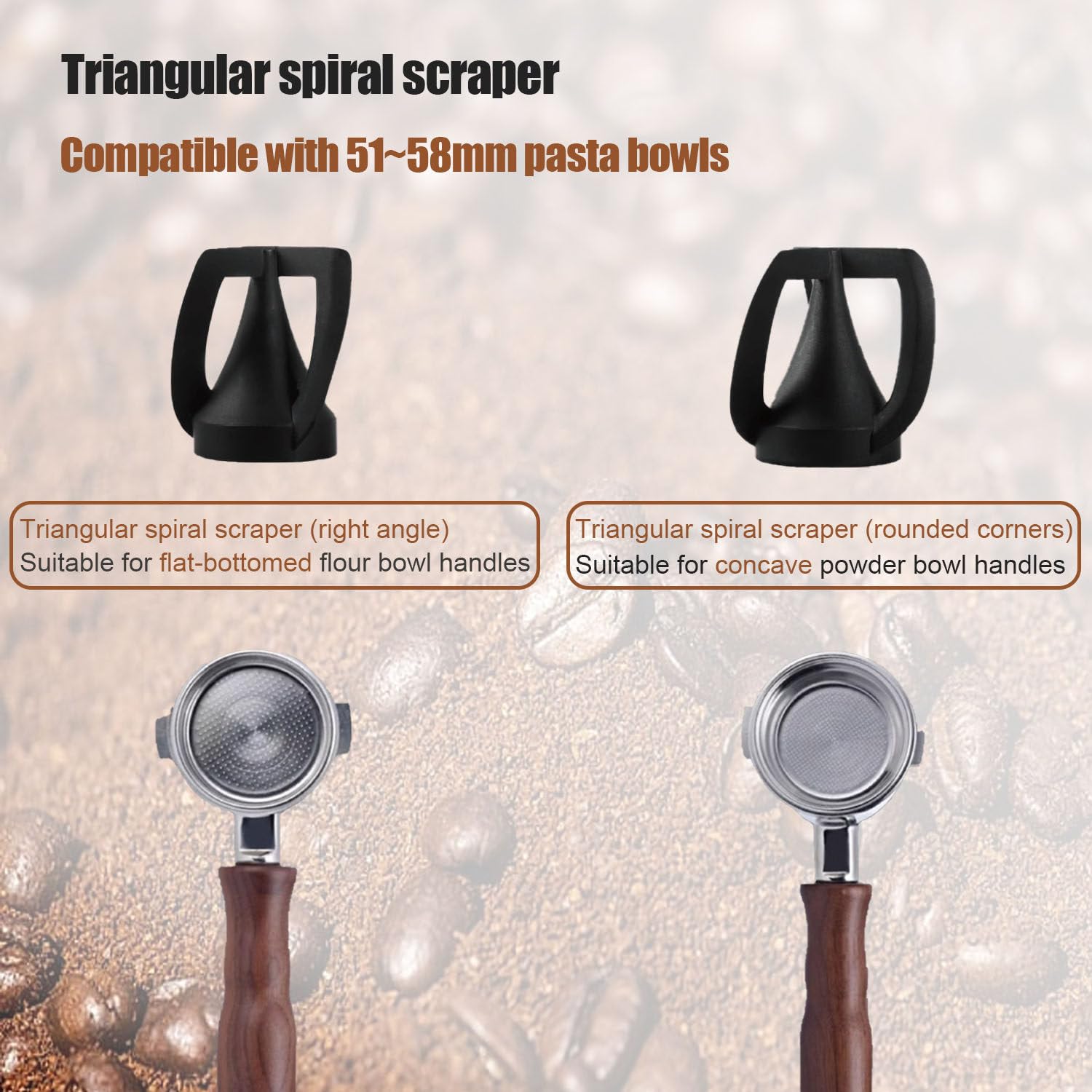 Lavador automático de portafiltros de café eléctrico de Acero Inoxidable de 340 RPM, Accesorio Profesional para cafeterías, restaurantes, Bares y Uso doméstico Silver