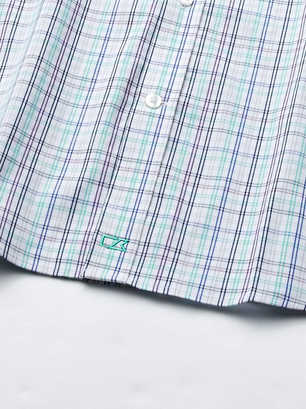 Cutter & Buck Men's Long Sleeve Anchor Multi Color Plaid Button Up Shirt