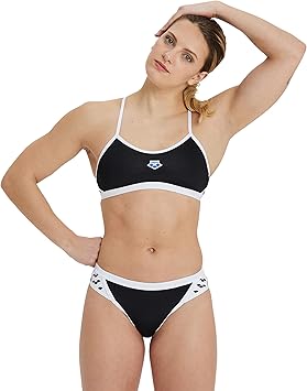 Arena Performance Icons Solid Women's Two-Piece Swimsuit Cross Back MaxLife Bikini Pool Training Suit