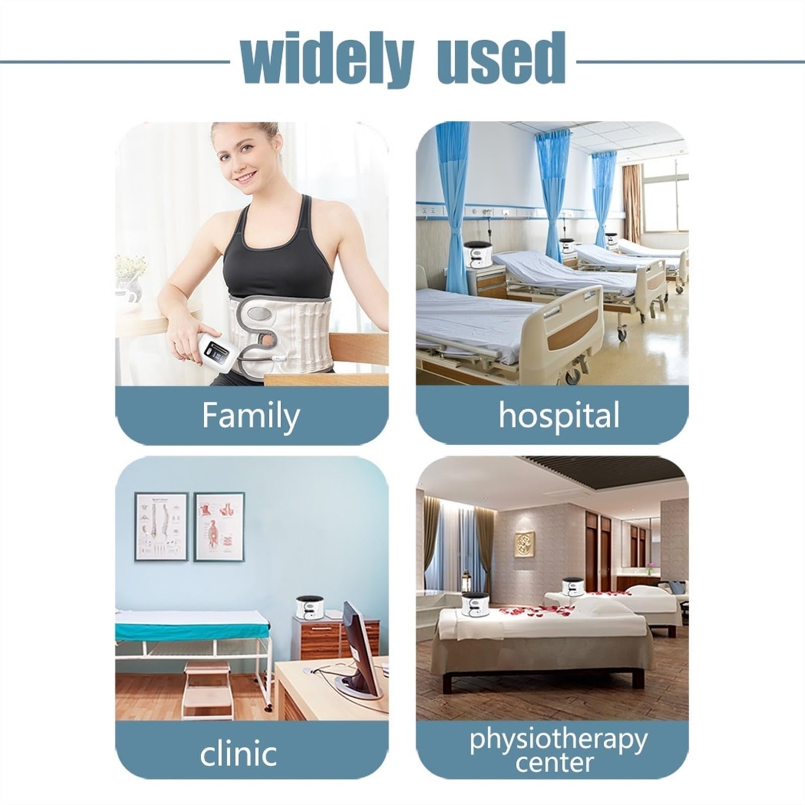 Cintura di decompressione Cinghia posteriore di sostegno lombare Cinghia regolabile di massaggio dell'aria della schiena della vita vertebrale per Sciatica Herniated Back Pain Relief ( Size : S )