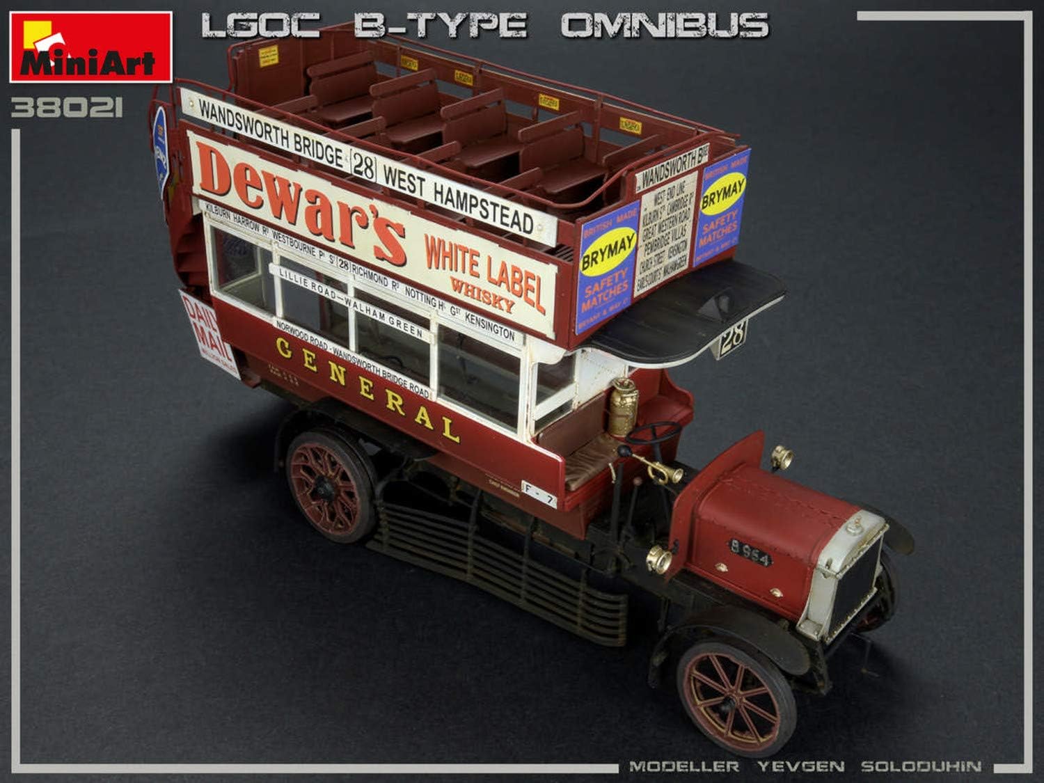 Miniart 1:35 - LGOC B-TypeLondon Omnibus, Non Lasered