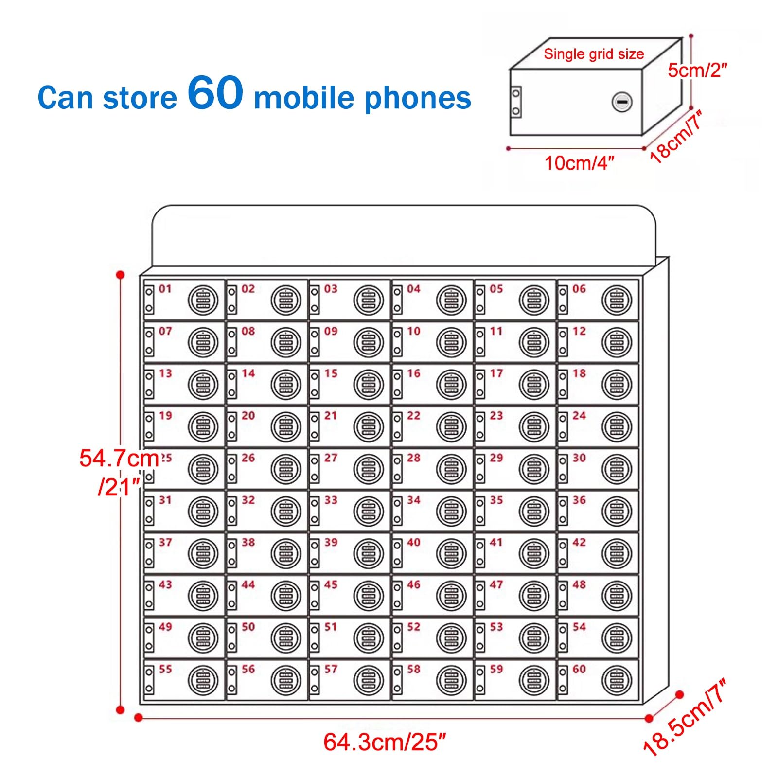 Cassaforte per Telefono da Parete in Acrilico con Serratura a Combinazione - Mobiletto portatelefono Ideale per uffici, scuole e luoghi pubblici - & Slish Design