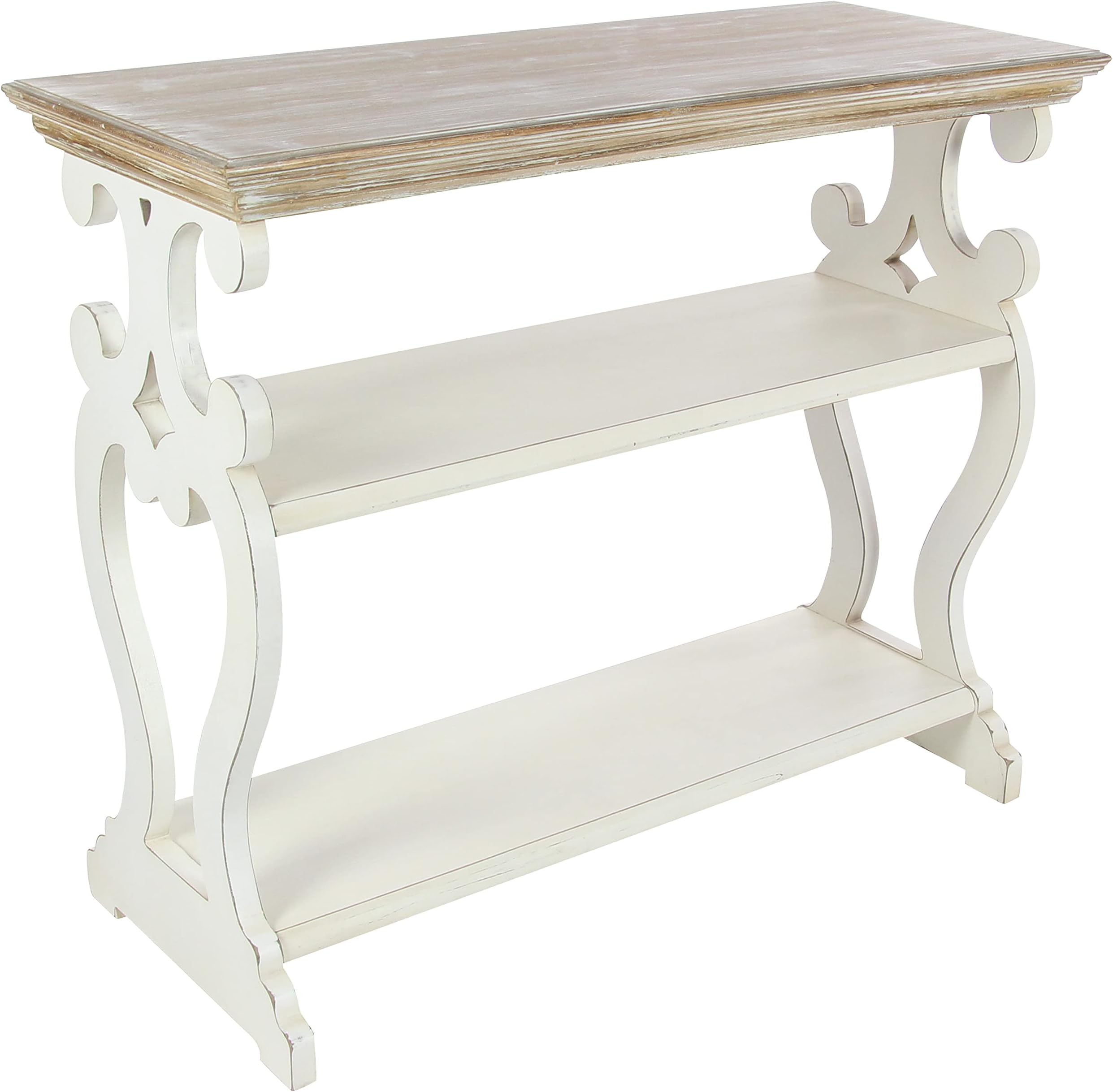 Modern White Wood Console Table