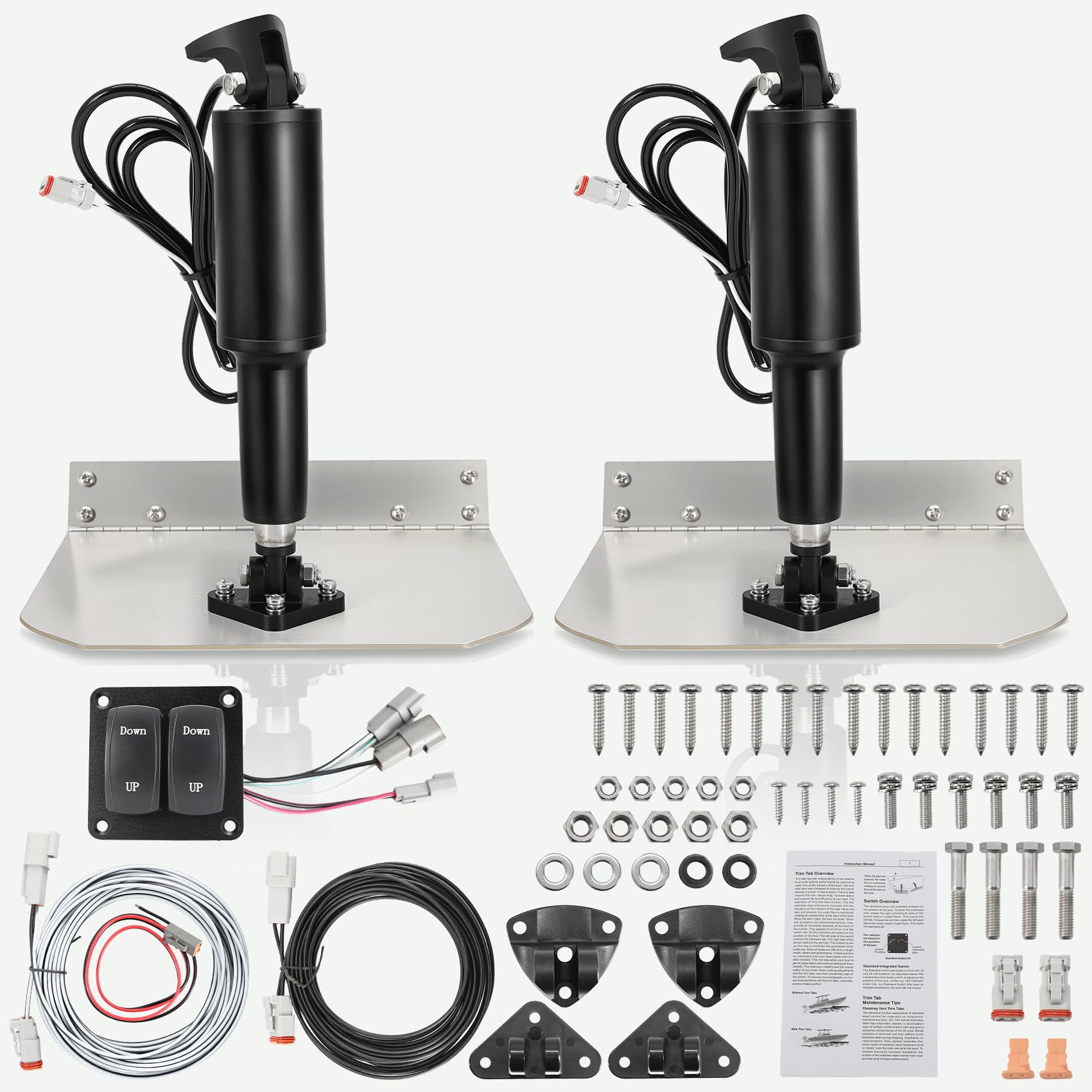 9" x 12" Standard Mount Electric Trim Tab Kit,