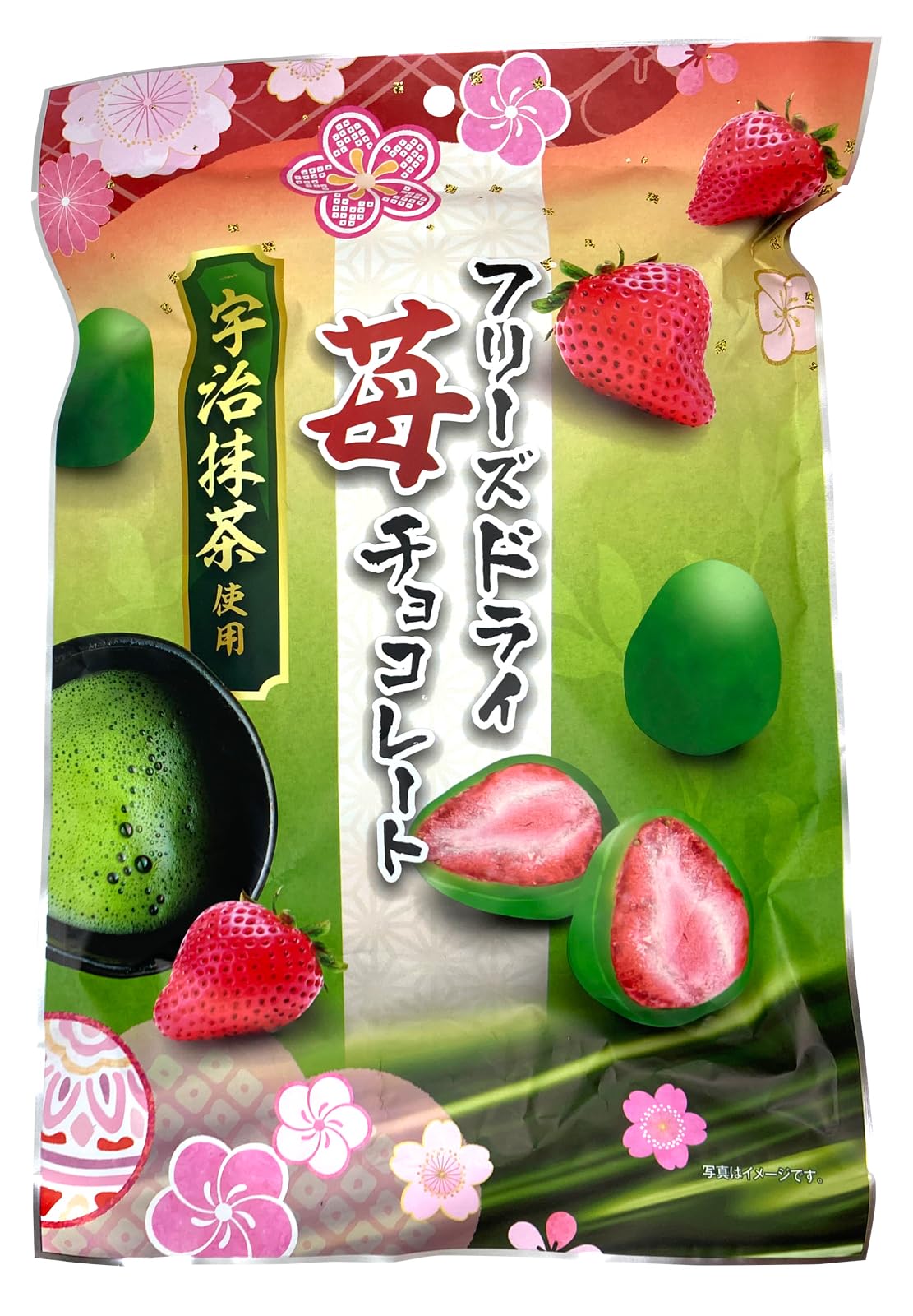 Amazon | 春日堂 フリーズドライストロベリー抹茶チョコレート 130g