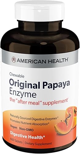 Miniatura 8 de American Health tabletas masticables de enzima original de papaya 043562 Valor no encontrado 1 1