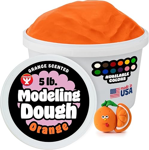 Vista 12 de Hygloss Play Modeling Masa para niños – Masa sensorial segura y no tóxica para artes y manualidades – Tina de 3 libras – Arcilla de juego para Rosa