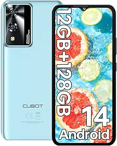 Cubot A40 Smartphone 4G 6.88" 120Hz 12Go + 256 Go 48MP Caméra 5100mAh Téléphone Portable Android 15 Double Sim NFC GPS - Violet - Téléphonie