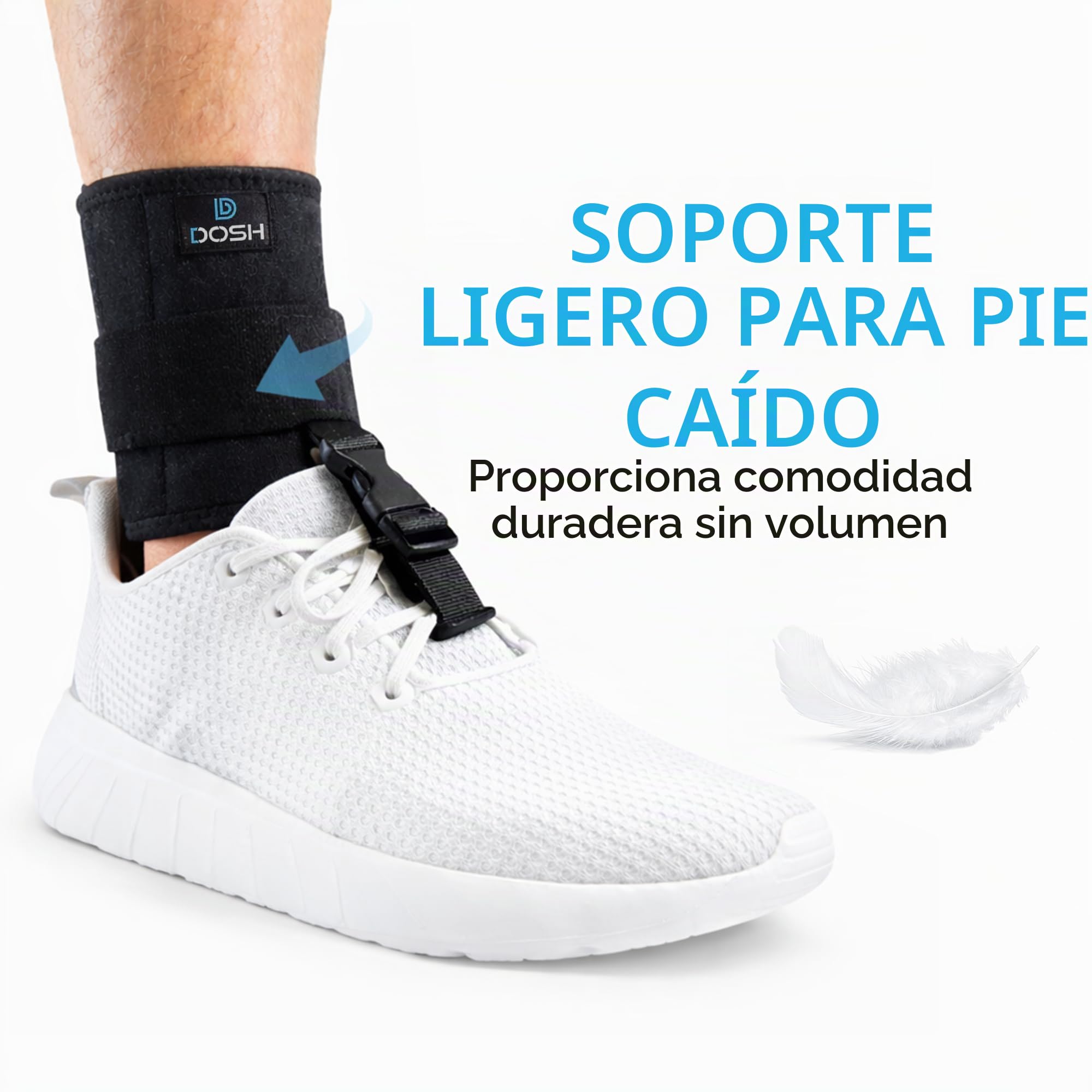 Dosh AFO - Soporte de pie para caminar, unisex (negro)