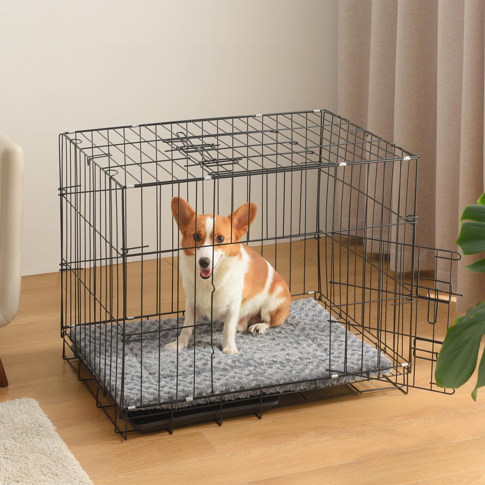 Wendbare Hundebettunterlage Größe L (91x61 Cm) – Weich, Waschbar & Rutschfest Für Drinnen/draußen