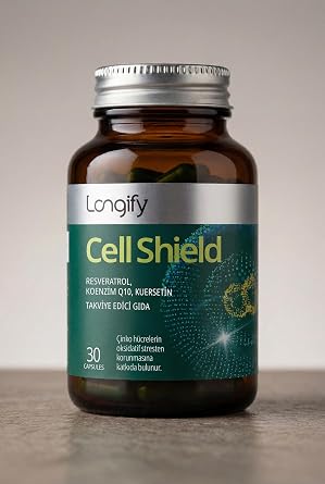 Cell Shield Trans Resveratrol, Koenzim Q10, Kuersetin, Piperin, Çinko Takviye Edici Gıda 30 Kapsül