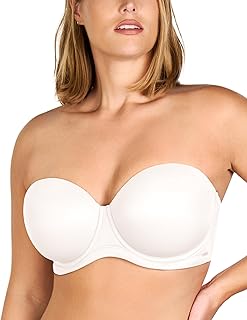Strapless Bras for Women Large Bust Non Slip Full Coverage Underwire Supportive Multiway Strapless Bra Plus Size