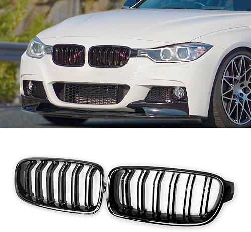 Rongxu Auto Parrilla F30 de color negro brillante compatible con BMW F30 F31 F35 328i 335i 2014 2015 2016 2017 2018 Serie 3 Series 3 protectores de Rongxu Auto Parrilla F30 de color negro brillante compatible con BMW F30 F31 F35 328i 335i 2014 2015 2016 2017 2018 Serie 3 Series 3 protectores de