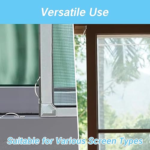 Miniatura 5 de 30 clips de esquina de resorte de tensión para ventana con resorte de tensión para sujetar de forma segura la pantalla en canal de aluminio de 14