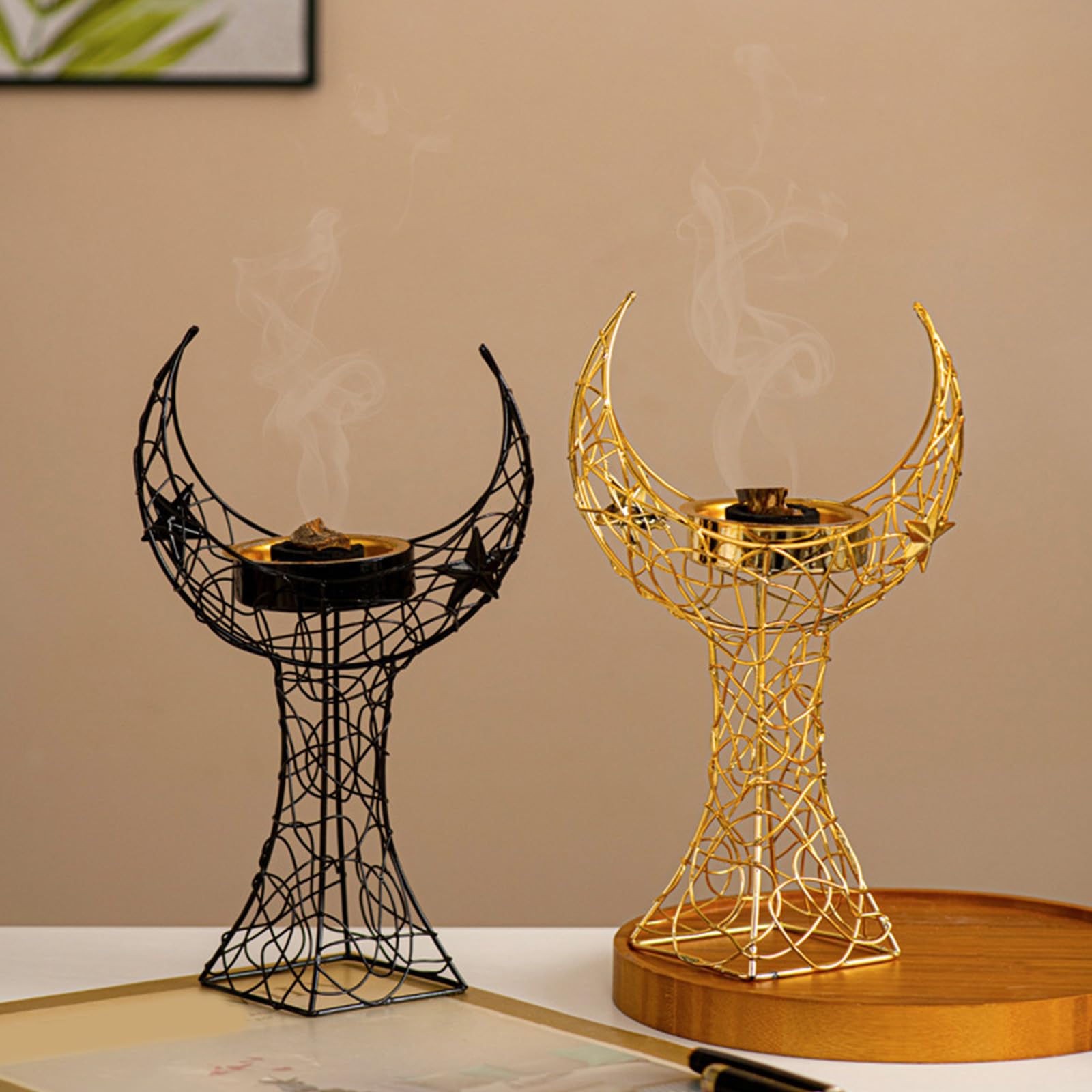 kominek do aromaterapii, Aromaterapie Bliskiego Wschodu, piec i relaks, muzułmanie, kadzielnice, dyfuzory zapachów(Gold)