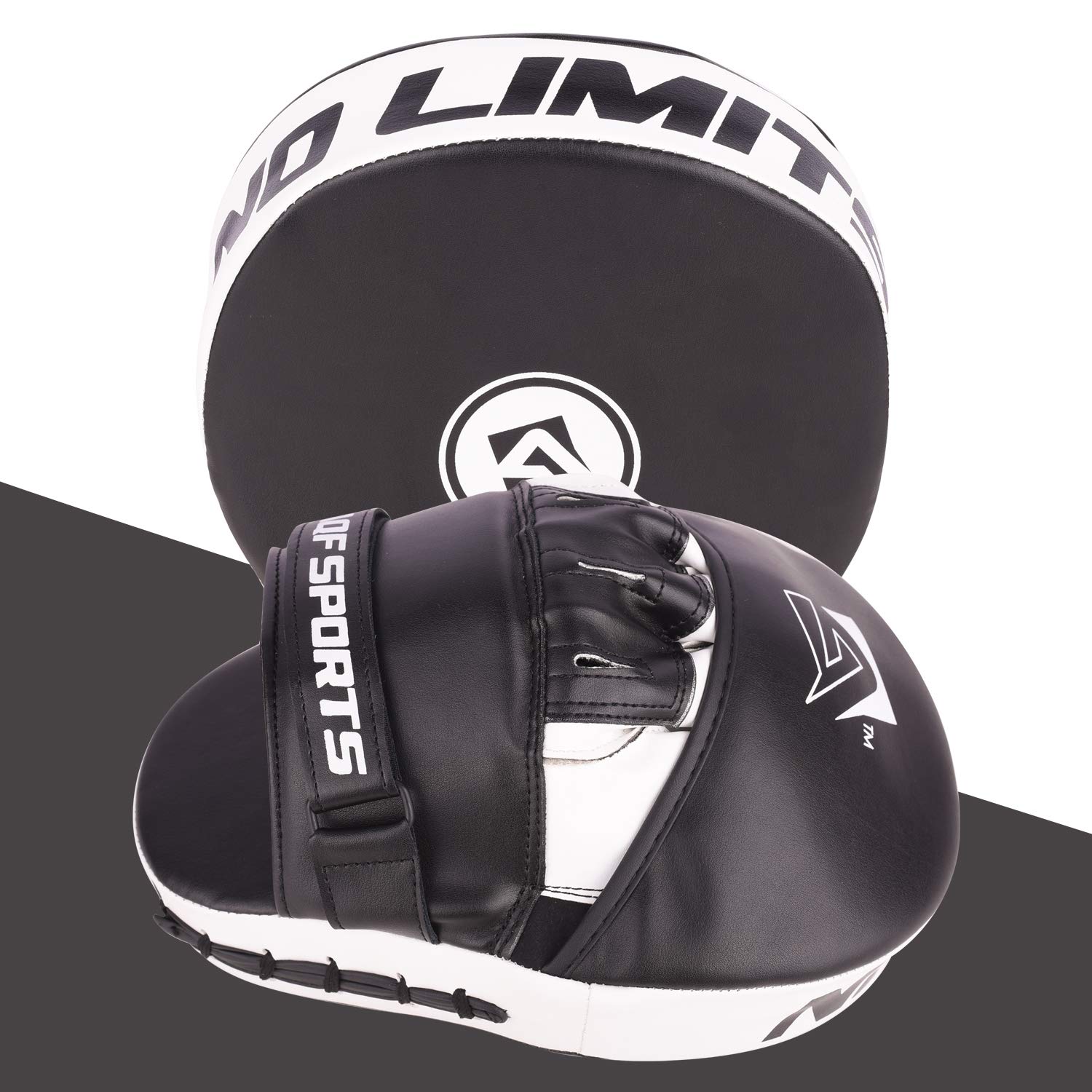 AQF Colpitori Boxe, Guanti Passata per Muay Thai MMA e Pugilato Allenamento | Boxing Pads, Palmo Curvo Design, Pelle Sintetica, Scudo Arti Marziali , Pao Taekwondo, Preciso Boxing Karate Training
