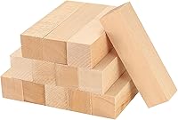 13pcs Unfinished Basswood Carving Blocks for Whittling Crafts - Smooth 3.9x1x1 Inch Wood Blanks for Beginners & Experts