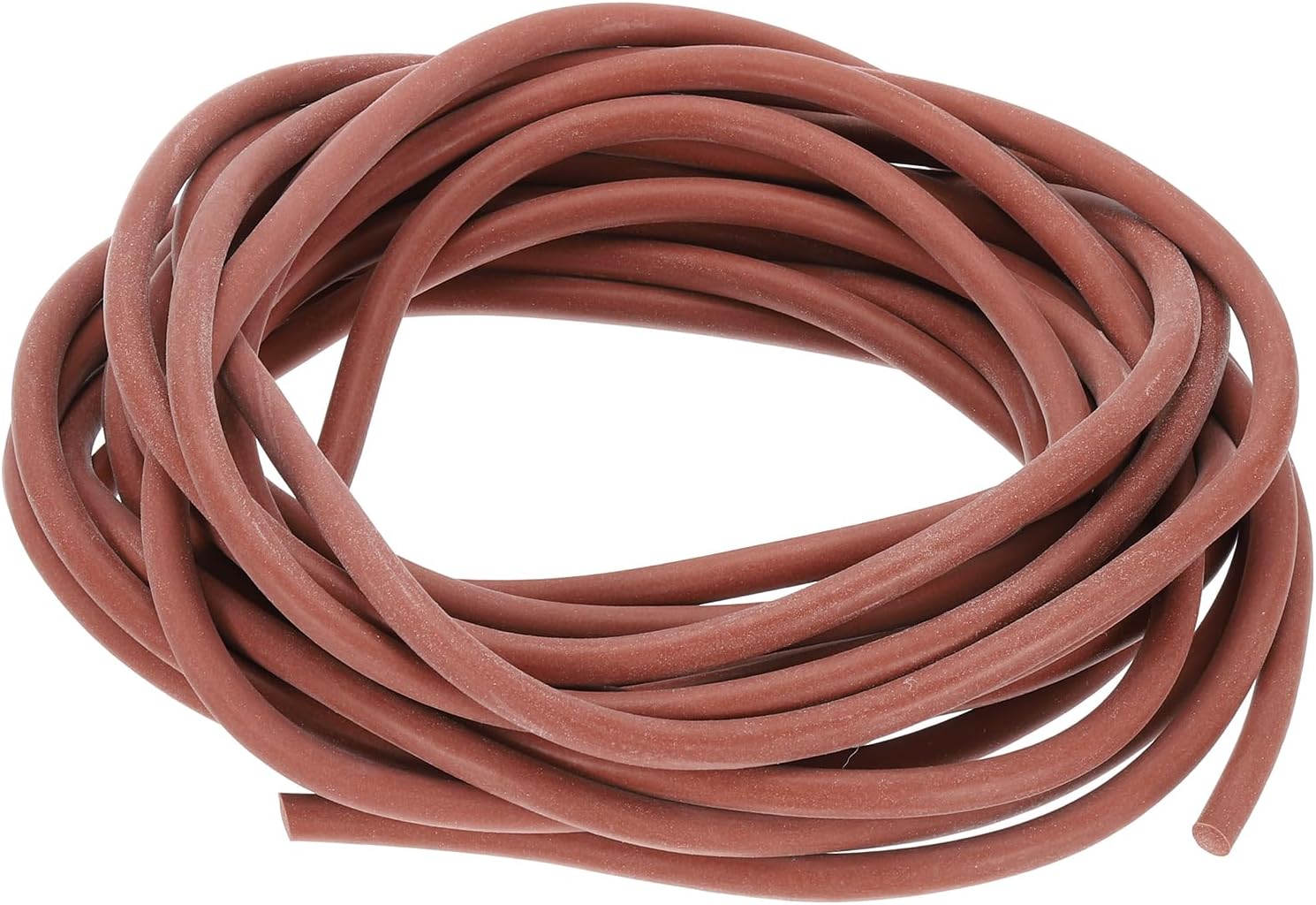 PATIKIL Silicone Foam Seal Strip, 10Meters(32.8Ft) 8mm(0.31") Dia Round High Density Solid Sponge Rubber Weather Stripping Cord for Sealing Gap Blocker Insulation, Red