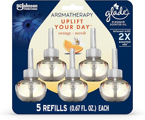 Glade Aromatherapy PlugIns - Recambios de ambientador, aceites esenciales y perfumados para el hogar y el baño, mejora tu aroma diario, 3.35 onzas
