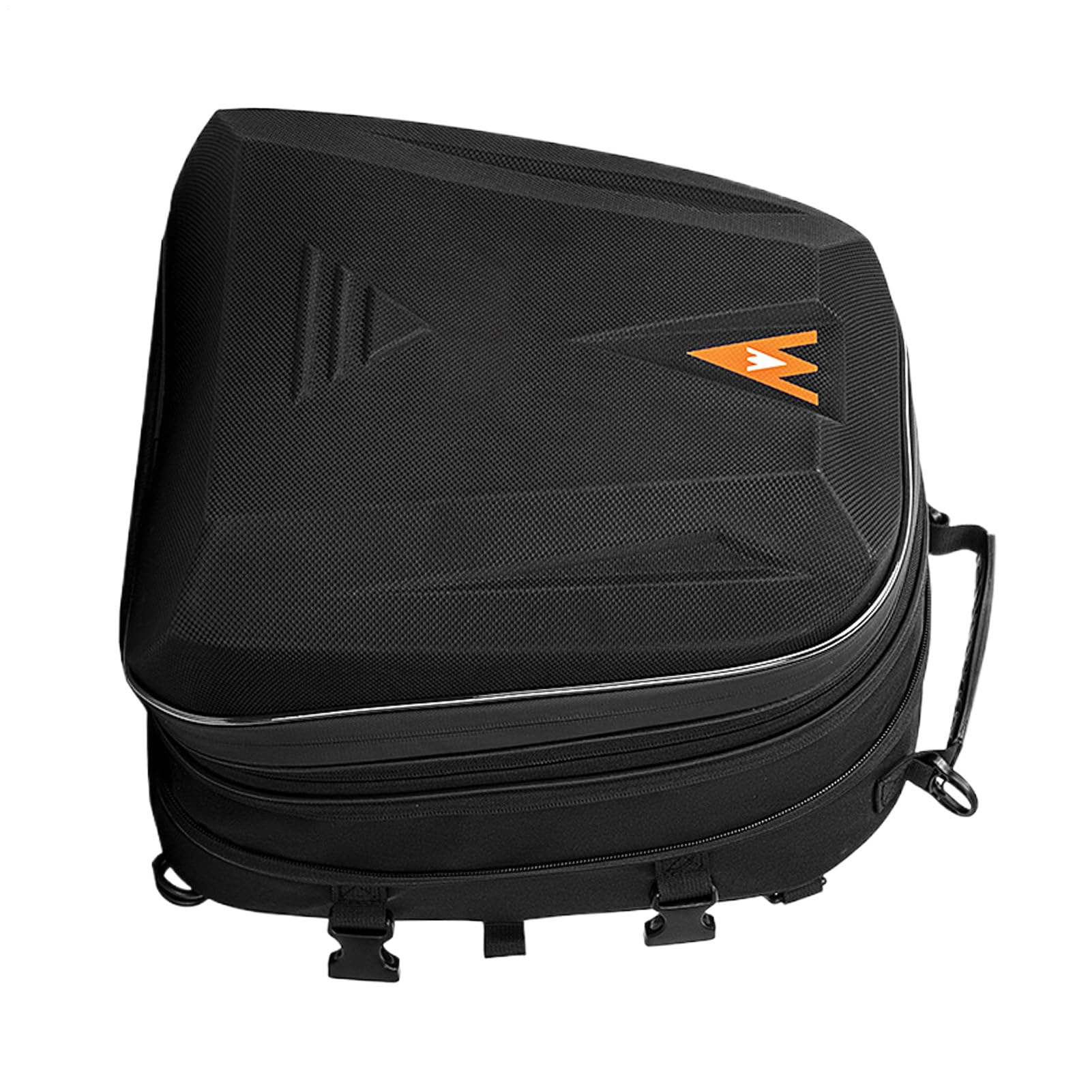 Générique Borsa da sella per moto, estensibile, 20 l, 28 l, custodia rigida, tasca impermeabile per equipaggiamento moto, per moto, scooter, escursionismo, navetta, viaggio su strada di guida