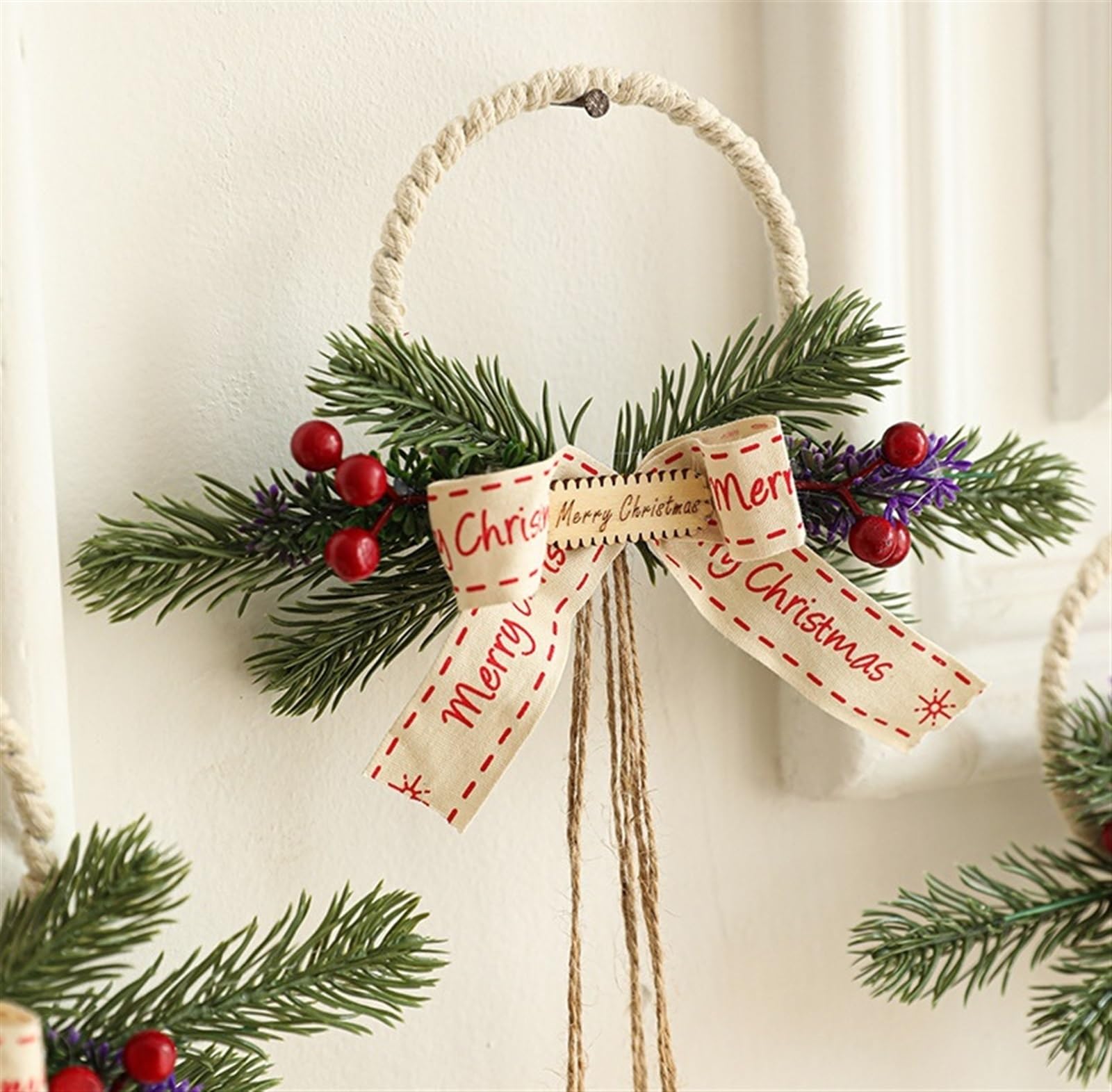 Campane di Natale Jingle Bells, Ornamenti A Campana In Metallo Con Anello Appeso Campane Natalizie Rustiche For Porta Sospesa For Decorazioni Decorazioni di Campane(Grün)