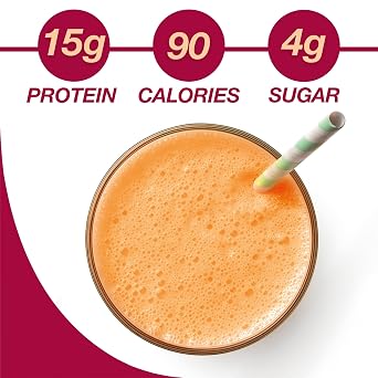 ProtiDIET Orange Swirl High Protein Shake Low Calorie Drink Mix, 15g Protein Nutritional Shake Mix, Naturally Flavored, 7 Packets for Post-Workout Boost